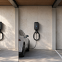 Trois bornes de recharge illustrant les puissances 7,4 kW, 11 kW et 22 kW
